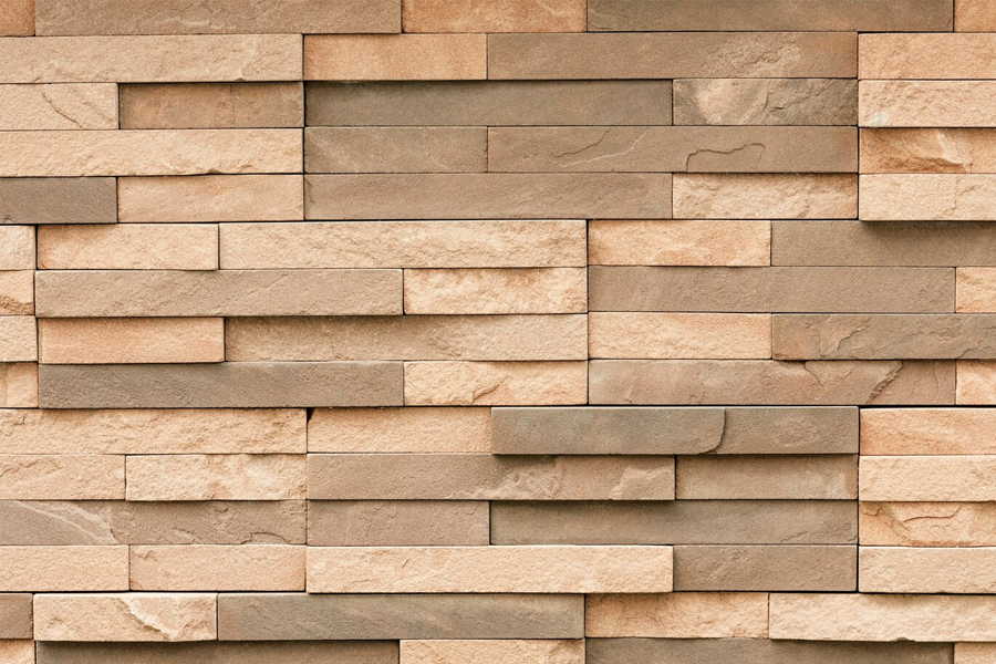Marron Pared Mural parement marron - Kalidome Matériaux